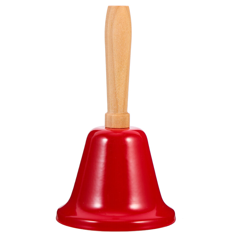 1gab vakariņu galds zvans Western Resturant zvans Ziemassvētku bērnu rotaļlietas rotājums koka rokturis metāla zvans Ziemassvētku dekors