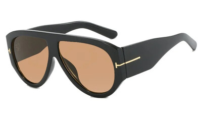 Liela izmēra izmēģinājuma saulesbrilles sievietēm Modes luksusa brilles ar lielu rāmi viengabala gradienta saulesbrilles Retro klasiskas biezas krāsas toņos