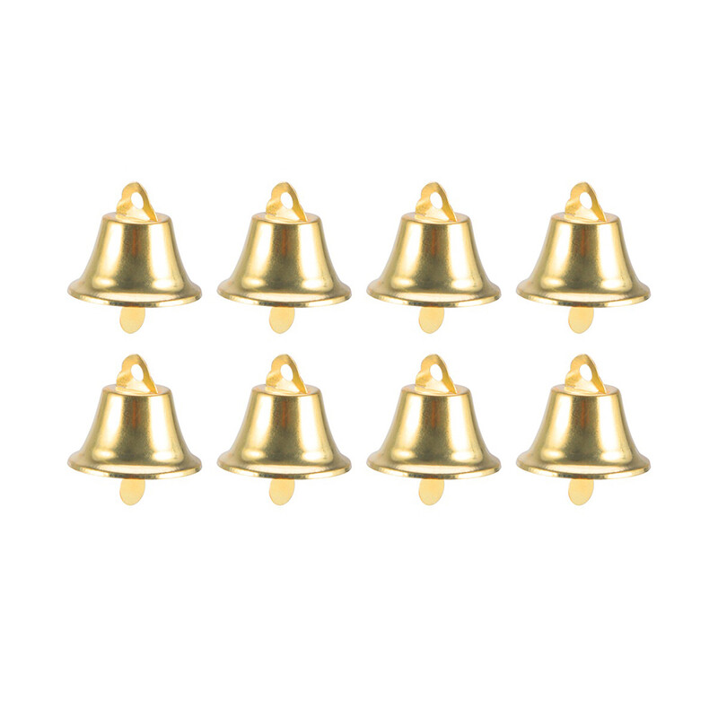 35 gab. Kulons Ziemassvētku rotājumi Zelta zvana zvans Amatniecība Zvani Ornaments 3cm