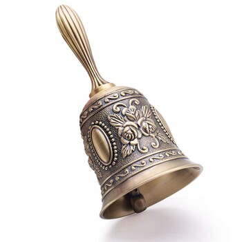 Retro Hand Call Bell Κουδούνια πολλαπλών χρήσεων για χειροτεχνία διακόσμηση γάμου Συναγερμός Σχολείο Εκκλησία Classroom Bar Hotel Vintage Bell 2023