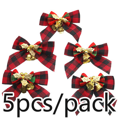 (5 vnt./pak.) 8cm languotas audinys Kalėdinis lankelis Kalėdų eglutės varpelio lankeliai Pradžia Plaukų aksesuarai Kaklaraiščio papuošimas Dovanų Pakavimas Pasidaryk pats telefonas