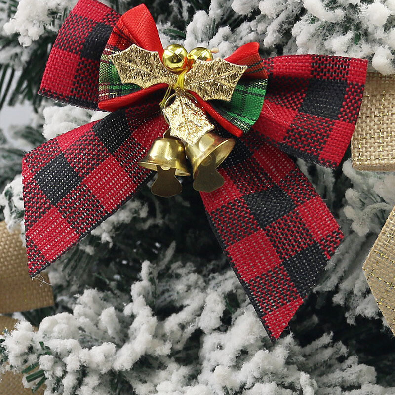 (5 vnt./pak.) 8cm languotas audinys Kalėdinis lankelis Kalėdų eglutės varpelio lankeliai Pradžia Plaukų aksesuarai Kaklaraiščio papuošimas Dovanų Pakavimas Pasidaryk pats telefonas