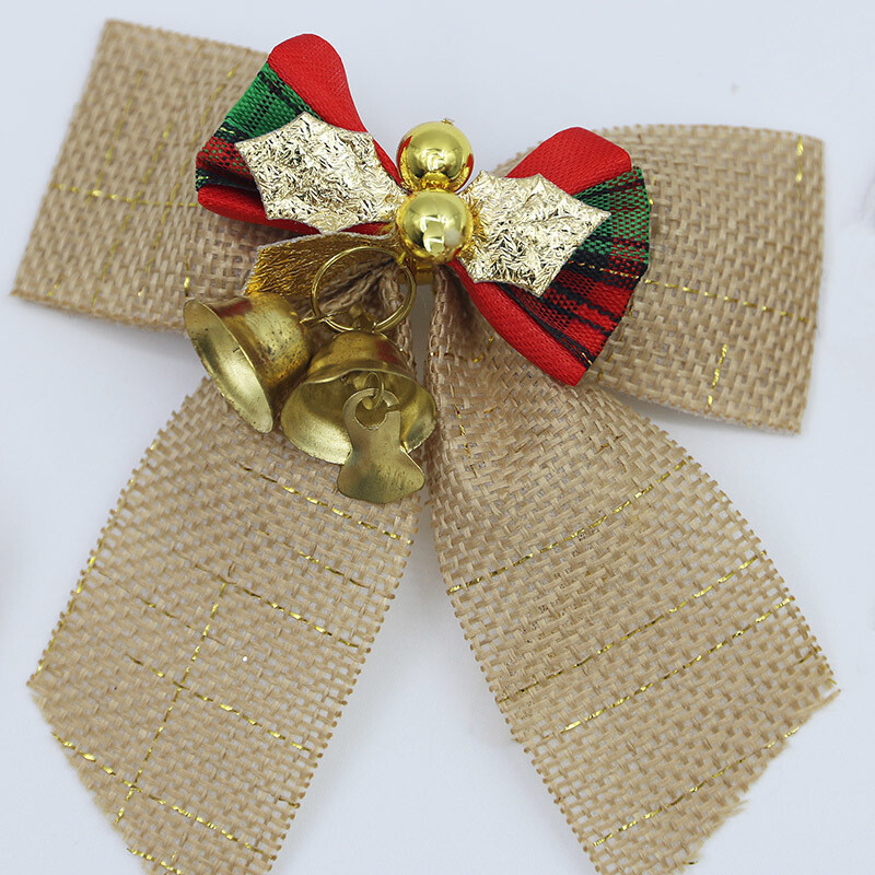 (5 vnt./pak.) 8cm languotas audinys Kalėdinis lankelis Kalėdų eglutės varpelio lankeliai Pradžia Plaukų aksesuarai Kaklaraiščio papuošimas Dovanų Pakavimas Pasidaryk pats telefonas