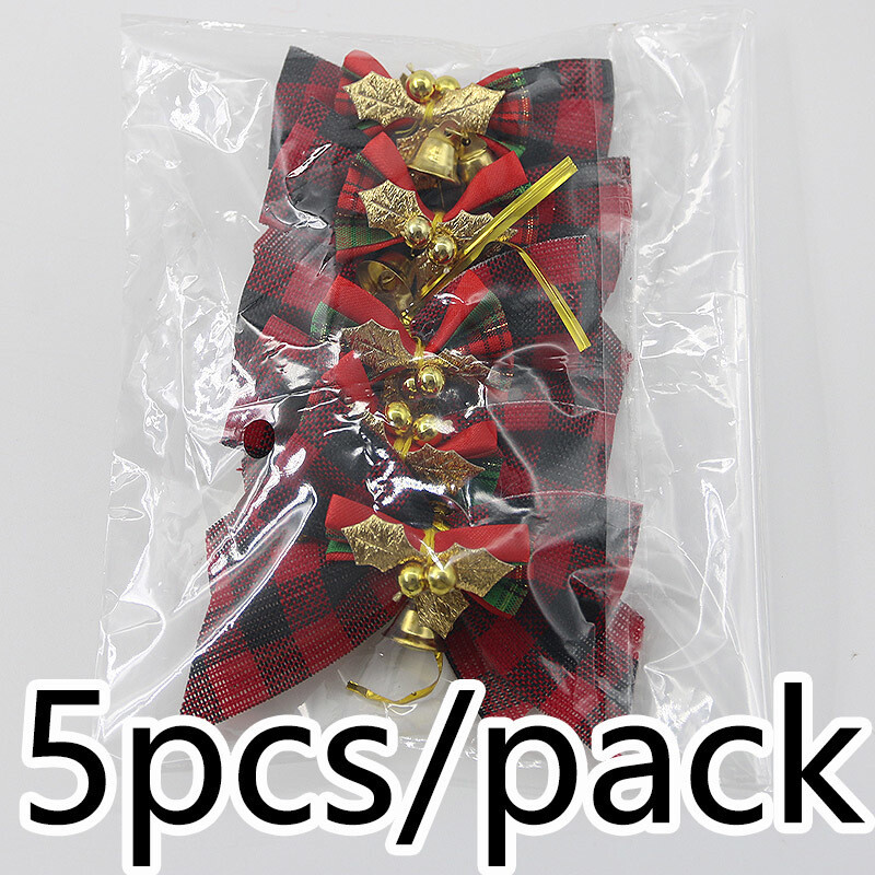 (5 vnt./pak.) 8cm languotas audinys Kalėdinis lankelis Kalėdų eglutės varpelio lankeliai Pradžia Plaukų aksesuarai Kaklaraiščio papuošimas Dovanų Pakavimas Pasidaryk pats telefonas