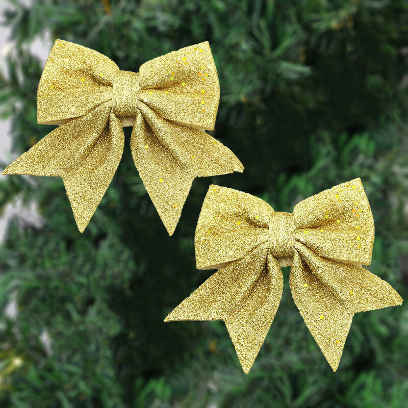 (2 vnt./pak.) 15*12,5 cm kalėdinis lankelis perlas, medvilninis Kalėdų eglutės papuošimas, pakabukas, sieninis vitrinos langas, rekvizitas „pasidaryk pats“ plaukų segtukas