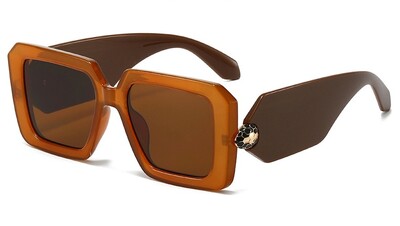 Μοντέρνα ρετρό γυαλιά ηλίου με τετράγωνο σκελετό για επαγγελματικά ταξίδια, φωτογραφία δρόμου, πολυτελή ντιζάιν γυαλιά προστασίας από τον ήλιο