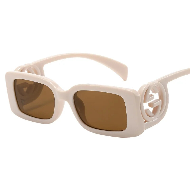 Luksusa kvadrātveida saulesbrilles Sieviešu modes izgriezuma raksts Saulesbrilles Vīriešu Unisex brilles Zīmols UV aizsardzība Brilles Saulesbrilles