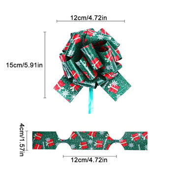 12 бр. Сватбена панделка за издърпване на панделка Голяма панделка за кола за автомобили Рожден ден Коледни подаръци Опаковка за подаръци Парти декорация Кутия за подаръци Ленти