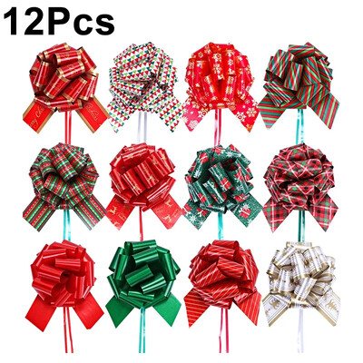 Κορδέλα 12 τμχ Φιόγκος έλξης γάμου Μεγάλος φιόγκος αυτοκινήτου για αυτοκίνητα Χριστουγεννιάτικα δώρα γενεθλίων Συσκευασία δώρου Διακόσμηση πάρτι Δώρα Κουτί Φιόγκοι