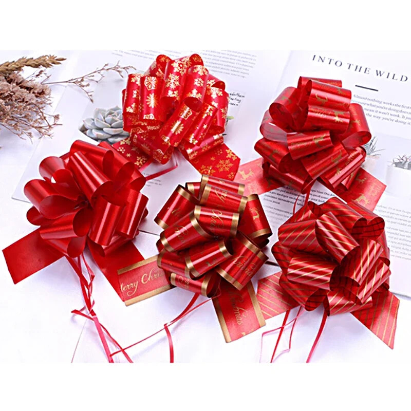Κορδέλα 12 τμχ Φιόγκος έλξης γάμου Μεγάλος φιόγκος αυτοκινήτου για αυτοκίνητα Χριστουγεννιάτικα δώρα γενεθλίων Συσκευασία δώρου Διακόσμηση πάρτι Δώρα Κουτί Φιόγκοι
