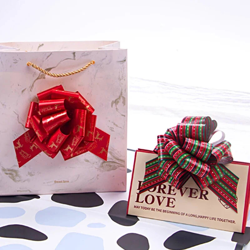 Κορδέλα 12 τμχ Φιόγκος έλξης γάμου Μεγάλος φιόγκος αυτοκινήτου για αυτοκίνητα Χριστουγεννιάτικα δώρα γενεθλίων Συσκευασία δώρου Διακόσμηση πάρτι Δώρα Κουτί Φιόγκοι