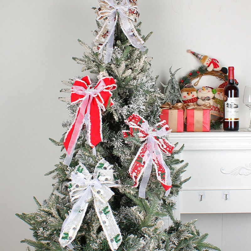 Nagy karácsonyi masni karácsonyfadísz szilveszteri dekoráció karácsonyi parti szalag masni vászon masni