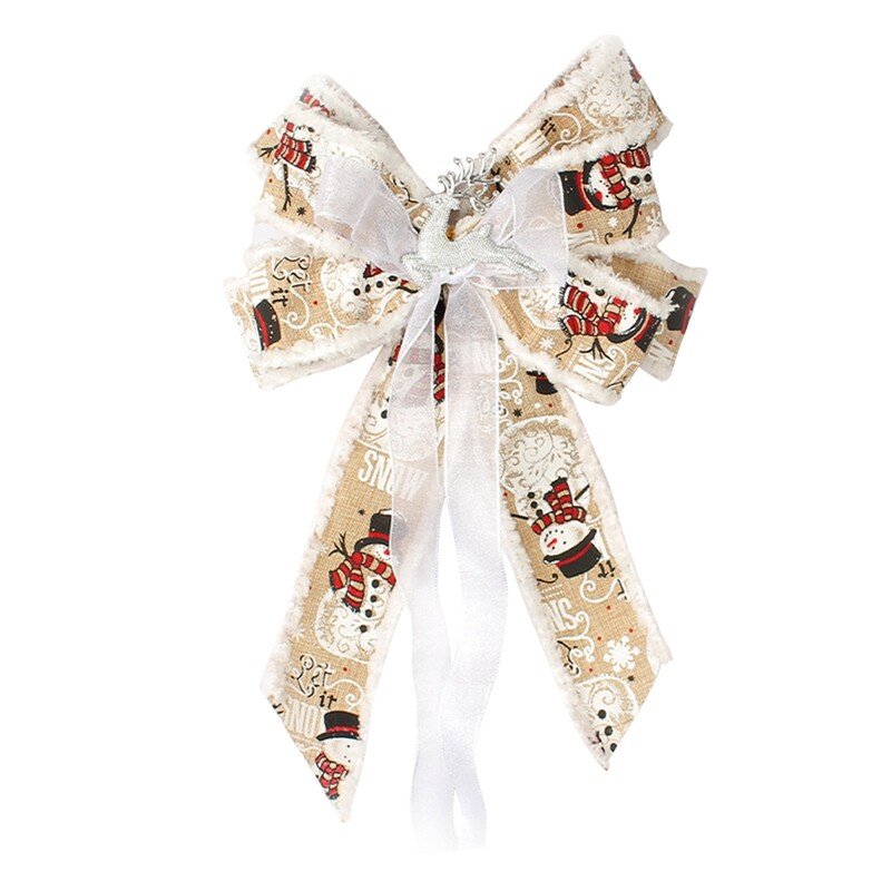 Nagy karácsonyi masni karácsonyfadísz szilveszteri dekoráció karácsonyi parti szalag masni vászon masni