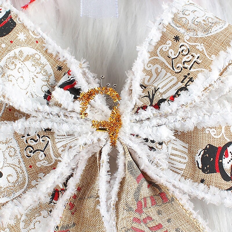 Nagy karácsonyi masni karácsonyfadísz szilveszteri dekoráció karácsonyi parti szalag masni vászon masni