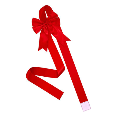 Karácsonyi szekrényajtó szalag nagy masni piros zöld karácsonyi ünnepi koszorú masni karácsonyfa szekrény buli dekorációs kellék