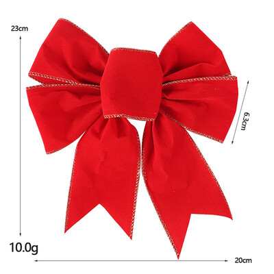 Kalėdų sniego krašto raudonais vaisiais margintas lankelis „pasidaryk pats“ Kalėdų eglutės dovanų dėžutės dekoravimo scenos dekoravimo lankas