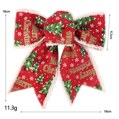 Kalėdų sniego krašto raudonais vaisiais margintas lankelis „pasidaryk pats“ Kalėdų eglutės dovanų dėžutės dekoravimo scenos dekoravimo lankas