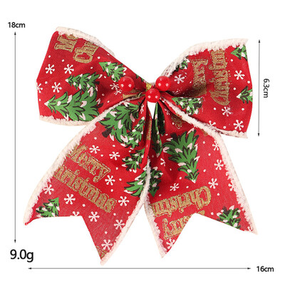 Kalėdų sniego krašto raudonais vaisiais margintas lankelis „pasidaryk pats“ Kalėdų eglutės dovanų dėžutės dekoravimo scenos dekoravimo lankas