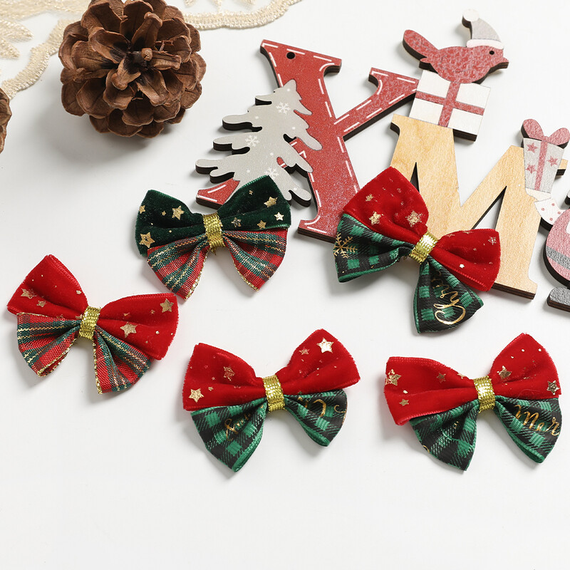 10/20 τμχ Χριστουγεννιάτικη διακόσμηση Φιόγκος Κόκκινο Διακόσμηση Δωματίου Εξωτερικού Χριστουγεννιάτικου Δέντρου Κρεμαστό DIY Πρωτοχρονιά 2025 Αξεσουάρ συσκευασίας δώρου