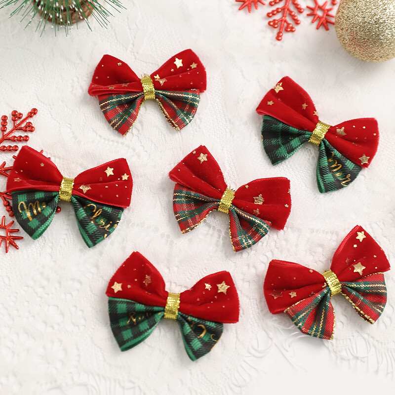 10/20 τμχ Χριστουγεννιάτικη διακόσμηση Φιόγκος Κόκκινο Διακόσμηση Δωματίου Εξωτερικού Χριστουγεννιάτικου Δέντρου Κρεμαστό DIY Πρωτοχρονιά 2025 Αξεσουάρ συσκευασίας δώρου