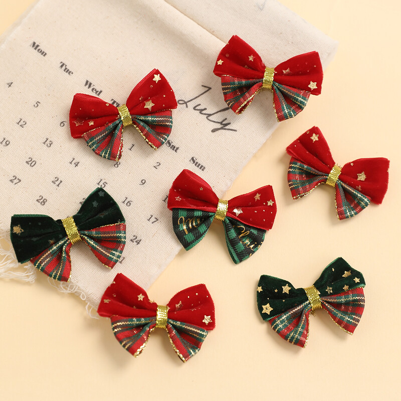 10/20 τμχ Χριστουγεννιάτικη διακόσμηση Φιόγκος Κόκκινο Διακόσμηση Δωματίου Εξωτερικού Χριστουγεννιάτικου Δέντρου Κρεμαστό DIY Πρωτοχρονιά 2025 Αξεσουάρ συσκευασίας δώρου