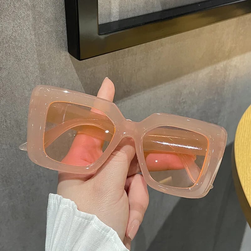 Madingi vintažiniai didelio rėmo akiniai nuo saulės Madingi juodi akiniai nuo saulės vyrams Moteriški šešėliai Akiniai nuo saulės Kelionės UV400 Akių apsauga