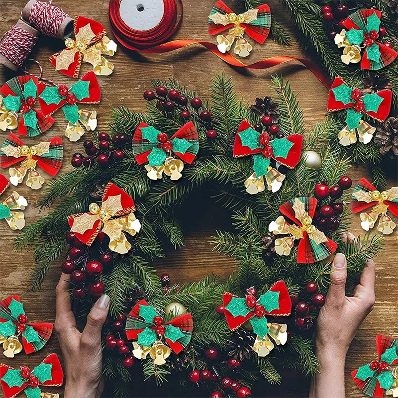 5 vnt kalėdinio vakarėlio dekoravimo varpelio lankeliai Kalėdų eglutėje pakabinami varpelio papuošalai Noel Natal Linksmų Kalėdų Laimingų Naujųjų 2025 metų