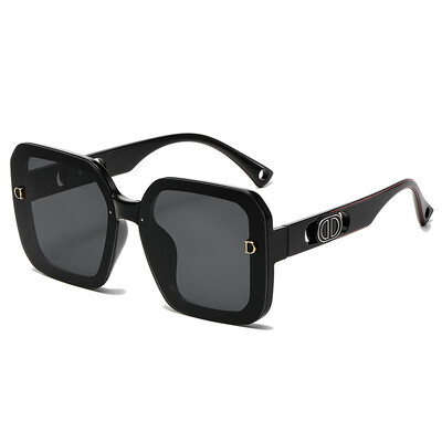 Ochelari de soare cu cadru pătrat cu litere CD pentru femei, bărbați, design de lux, ochelari de soare mari populari, unisex, nuanțe
