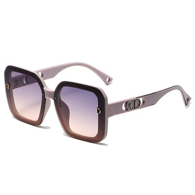 Letter CD kvadrātveida rāmja saulesbrilles sievietēm vīriešiem Zīmols Luksusa dizains Braukšanai Populāri lielas saulesbrilles Unisex briļļu ēnas