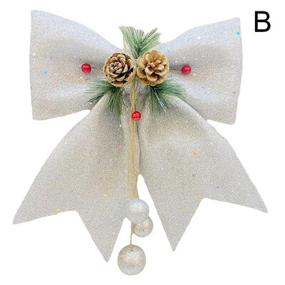 30cm crvena mašna Božićni ukrasi Božićno drvce Privjesak Ornament za uređenje doma Navidad Nova godina Party 2025 DIY Poklon Accessori I4H7