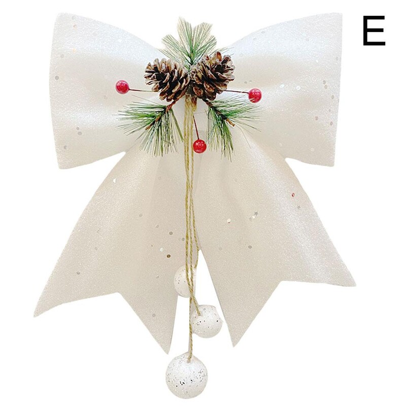 30cm crvena mašna Božićni ukrasi Božićno drvce Privjesak Ornament za uređenje doma Navidad Nova godina Party 2025 DIY Poklon Accessori I4H7