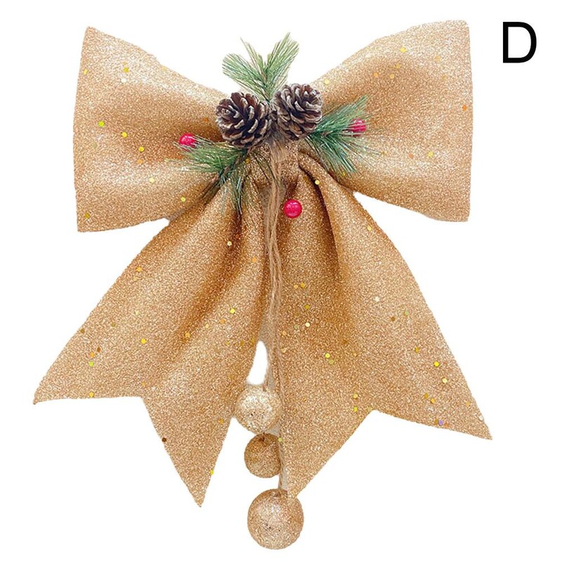 30cm crvena mašna Božićni ukrasi Božićno drvce Privjesak Ornament za uređenje doma Navidad Nova godina Party 2025 DIY Poklon Accessori I4H7