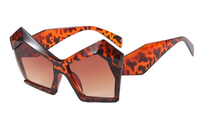 Macskaszem sokszög nagy keretű napszemüvegek parti személyiség túlzásba vitt Ins napszemüvegek kültéri napvédelem csúcskategóriás napszemüvegek