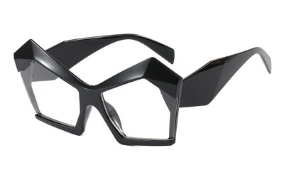 Macskaszem sokszög nagy keretű napszemüvegek parti személyiség túlzásba vitt Ins napszemüvegek kültéri napvédelem csúcskategóriás napszemüvegek