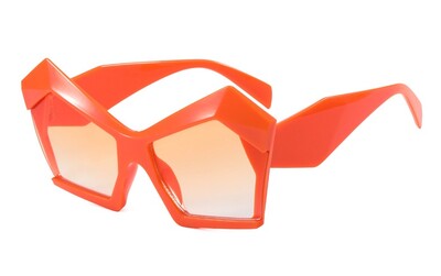 Macskaszem sokszög nagy keretű napszemüvegek parti személyiség túlzásba vitt Ins napszemüvegek kültéri napvédelem csúcskategóriás napszemüvegek