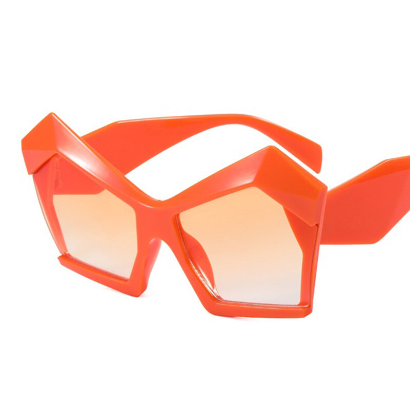 Macskaszem sokszög nagy keretű napszemüvegek parti személyiség túlzásba vitt Ins napszemüvegek kültéri napvédelem csúcskategóriás napszemüvegek