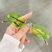 Punk Cat Eye Γυαλιά ηλίου Γυναικεία Αποχρώσεις Εξωτερικού Χώρου Γυαλιά Οδήγησης Γυαλιά Οδήγησης Retro Letter Oval Γυαλιά ηλίου Oculos De Sol