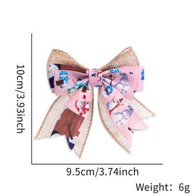 Ziemassvētku bantīte Sarkans Zelts Mini Ziemassvētku eglīšu kulonu rotājumi mājas dekorēšanai Navidad Jaungada ballīte DIY dāvanas