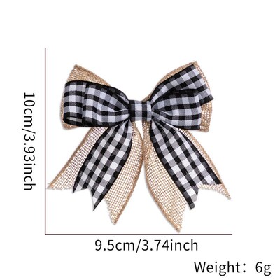 Ziemassvētku bantīte Sarkans Zelts Mini Ziemassvētku eglīšu kulonu rotājumi mājas dekorēšanai Navidad Jaungada ballīte DIY dāvanas