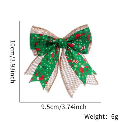 Ziemassvētku bantīte Sarkans Zelts Mini Ziemassvētku eglīšu kulonu rotājumi mājas dekorēšanai Navidad Jaungada ballīte DIY dāvanas