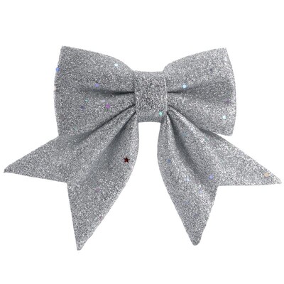 Bowknot lankas Kalėdų eglutės papuošimai Eglutės blizgučiai amatų lankai Kalėdų vainikas girlianda Žiemos kaimiškas dulkių lankelis mini dekoratyvinis