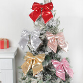 Karácsonyi dekorációs cikkek flitterek masni csillogó barkács nyakkendő karácsonyfa jelenet díszítő kiegészítők dekoratív medálok