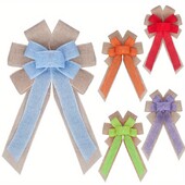 Mašna od imitacije lana, božićni darovi, privjesci za božićno drvce, božićni i uskrsni ukrasi