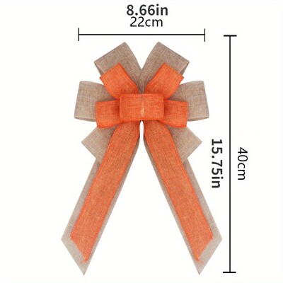 Mašna od imitacije lana, božićni darovi, privjesci za božićno drvce, božićni i uskrsni ukrasi