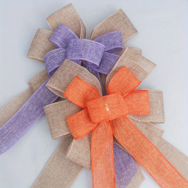 Mašna od imitacije lana, božićni darovi, privjesci za božićno drvce, božićni i uskrsni ukrasi