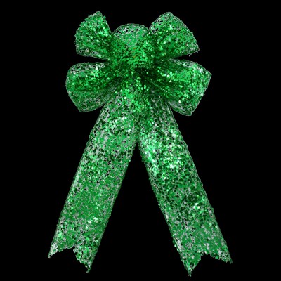 Kalėdų juostelė Bowknot Auksas Sidabras Žalia Spalva Marlė Kalėdų eglutės viršūnėje Pakabinamas pakabukas Namų vakarėlio papuošalai Naujieji Metai Navidad Noel