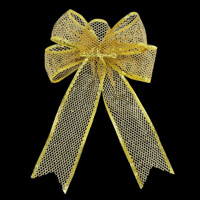 Kalėdų juostelė Bowknot Auksas Sidabras Žalia Spalva Marlė Kalėdų eglutės viršūnėje Pakabinamas pakabukas Namų vakarėlio papuošalai Naujieji Metai Navidad Noel