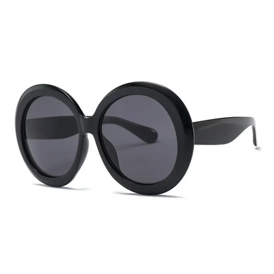 Ochelari de soare unisex, rotunzi mari, de lux, retro, supradimensionați, pentru femei, bărbați, de designer de marcă, de bună calitate, verde, negru, UV400