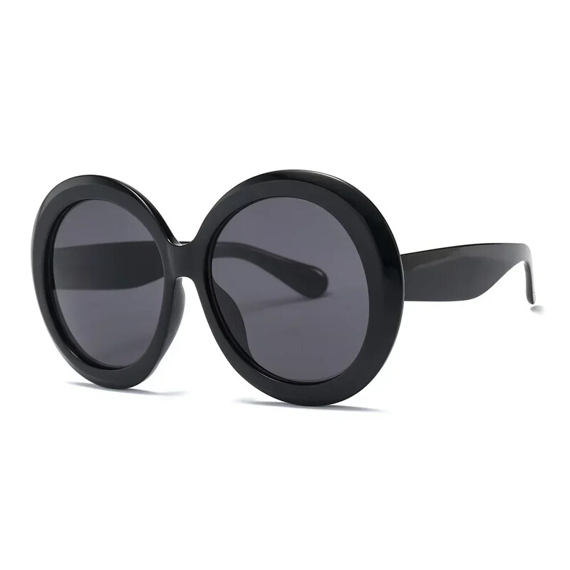 Ochelari de soare unisex, rotunzi mari, de lux, retro, supradimensionați, pentru femei, bărbați, de designer de marcă, de bună calitate, verde, negru, UV400