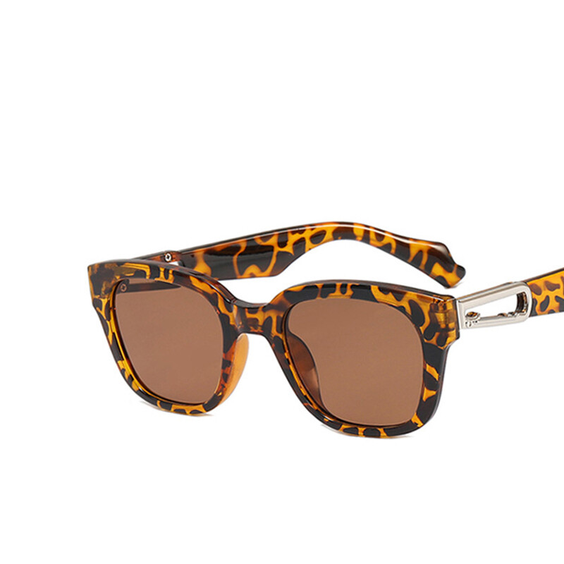 Nauji madingi akiniai nuo saulės Moteriški plastikiniai žiediniai sagties papuošimai kvadratiniai akiniai nuo saulės Vyriški prabangūs prekės ženklo dizaino akiniai Uv400